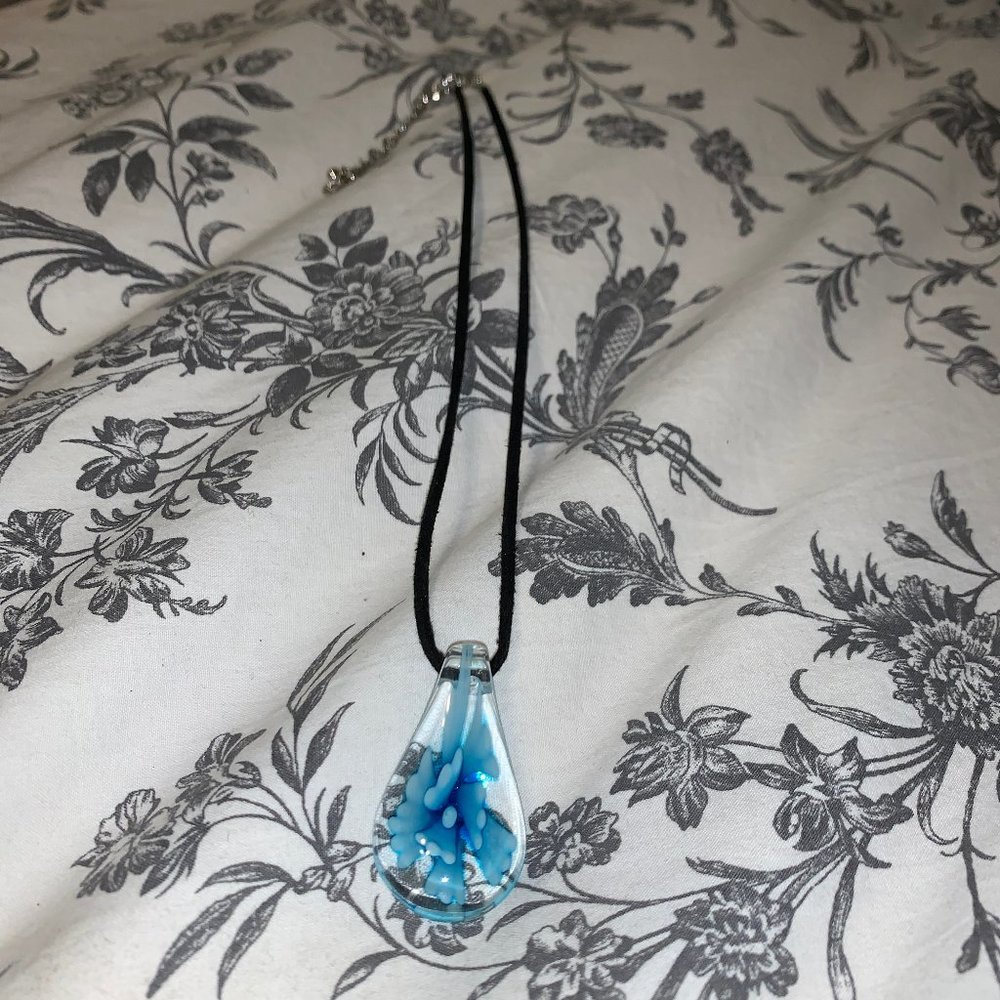 Glass Flower Necklace